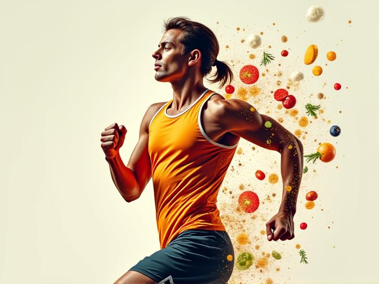 Athlète nutrition endurance et force - Équilibre alimentaire sportif